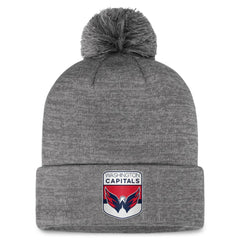 Washington Capitals Fanatics Authentic Pro Home Ice Cuffed Knit Hat with Pom - Gray - NHL