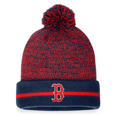 Boston Red Sox Fanatics Space-Dye Cuffed Knit Hat with Pom - MLB