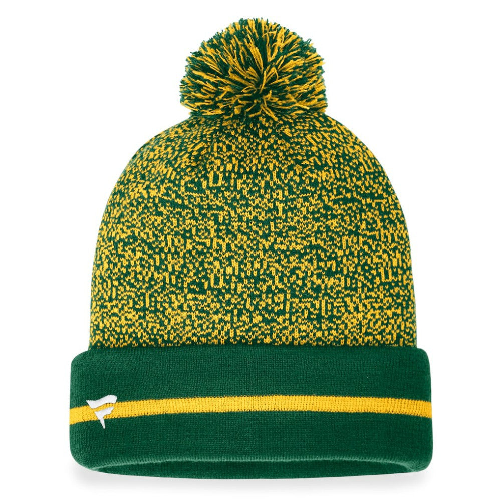 Athletics Fanatics Space-Dye Cuffed Knit Hat with Pom - MLB