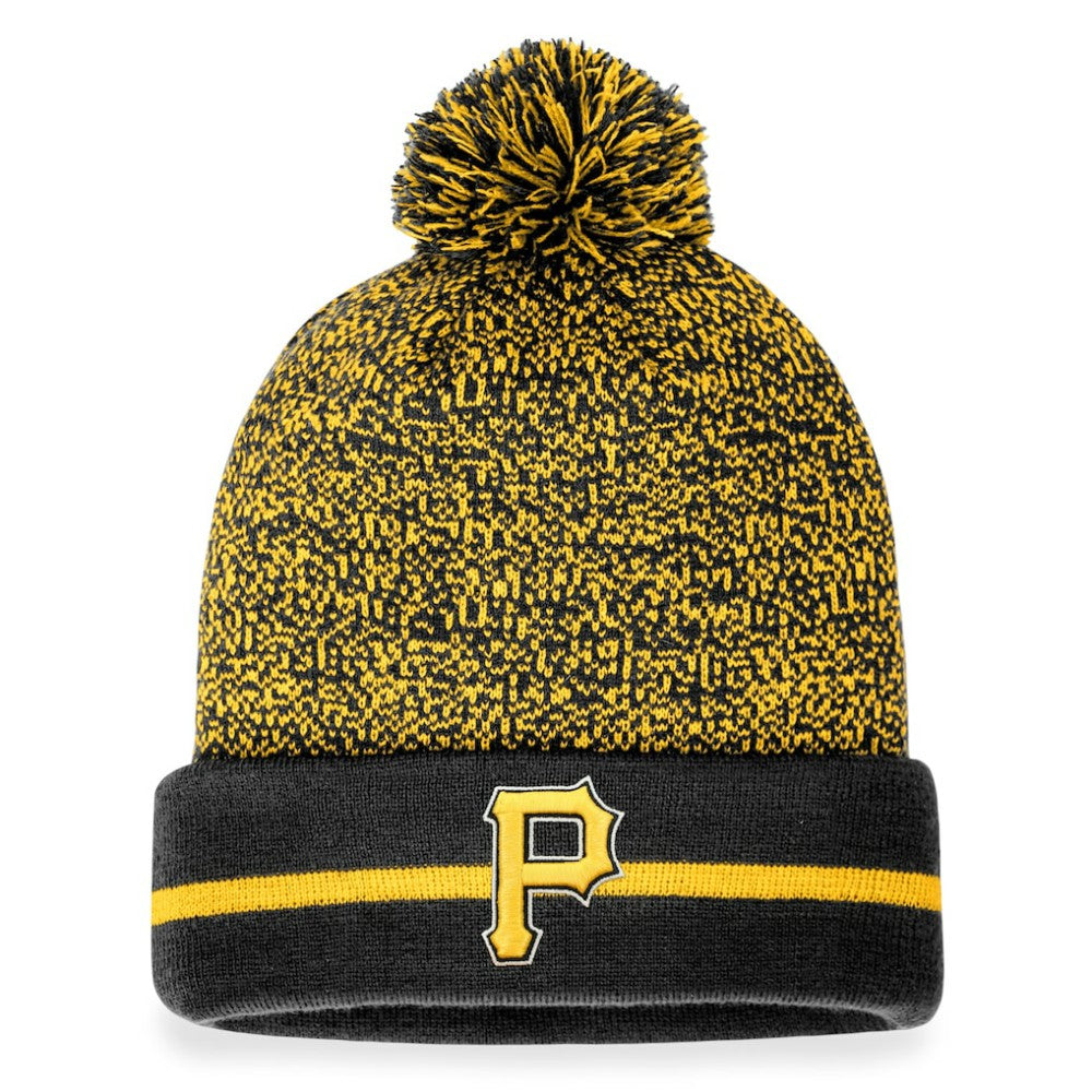 Pittsburgh Pirates Fanatics Space-Dye Cuffed Knit Hat with Pom - MLB