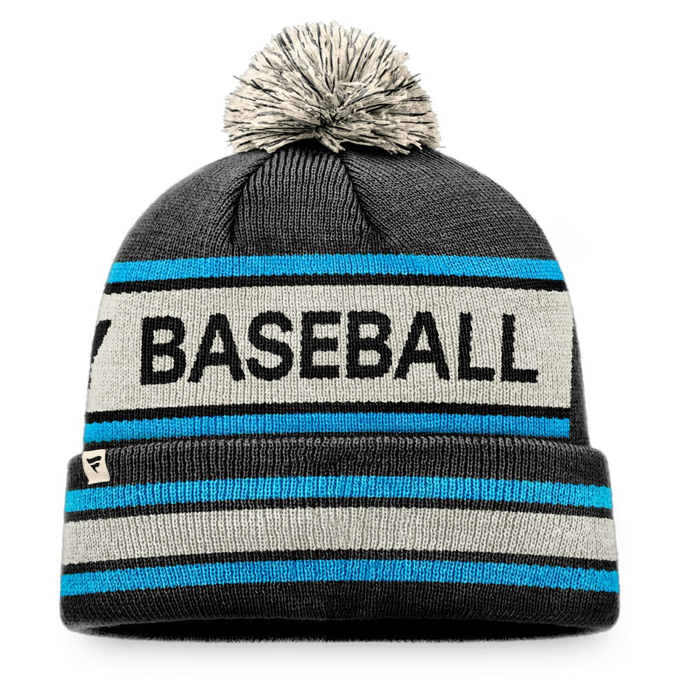Miami Marlins Fanatics Hometown Slogan Cuffed Knit Hat with Pom - MLB
