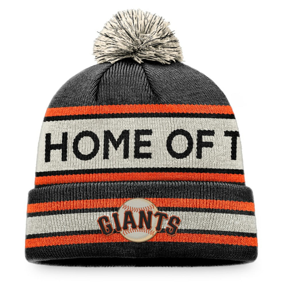 San Francisco Giants Fanatics Hometown Slogan Cuffed Knit Hat with Pom - MLB