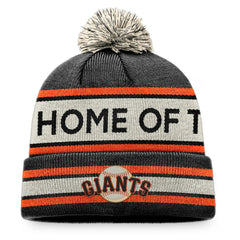 San Francisco Giants Fanatics Hometown Slogan Cuffed Knit Hat with Pom - MLB