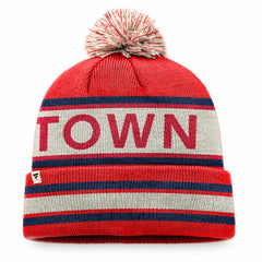 Washington Nationals Fanatics Hometown Slogan Cuffed Knit Hat with Pom - MLB