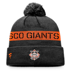 San Francisco Giants Fanatics League Logo Cuffed Knit Hat with Pom - MLB
