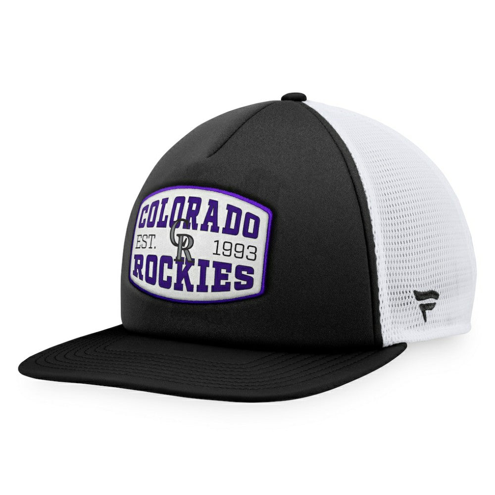 Colorado Rockies Fanatics Foam Front Patch Trucker Snapback Hat - MLB