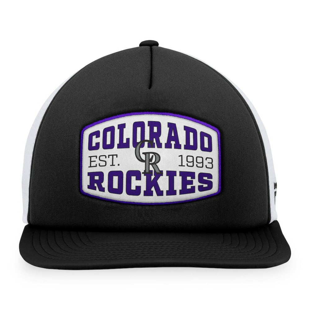 Colorado Rockies Fanatics Foam Front Patch Trucker Snapback Hat - MLB