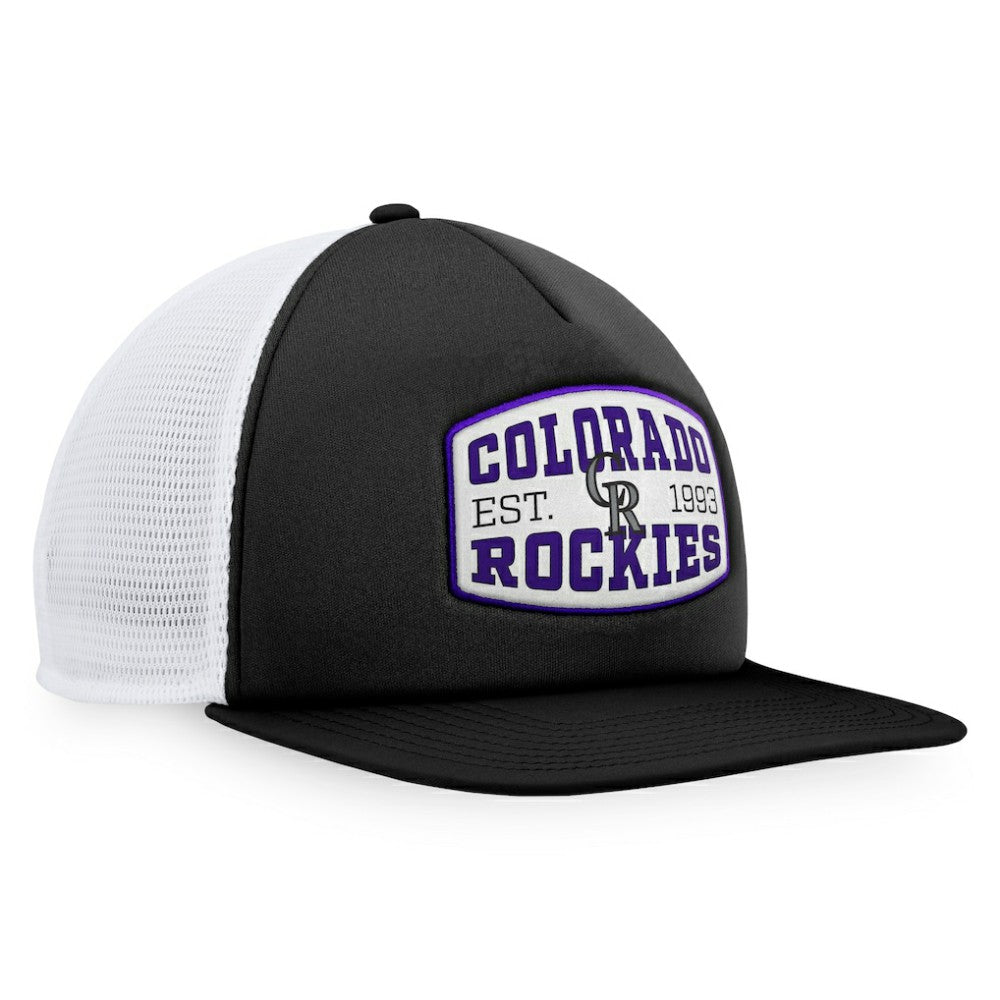 Colorado Rockies Fanatics Foam Front Patch Trucker Snapback Hat - MLB