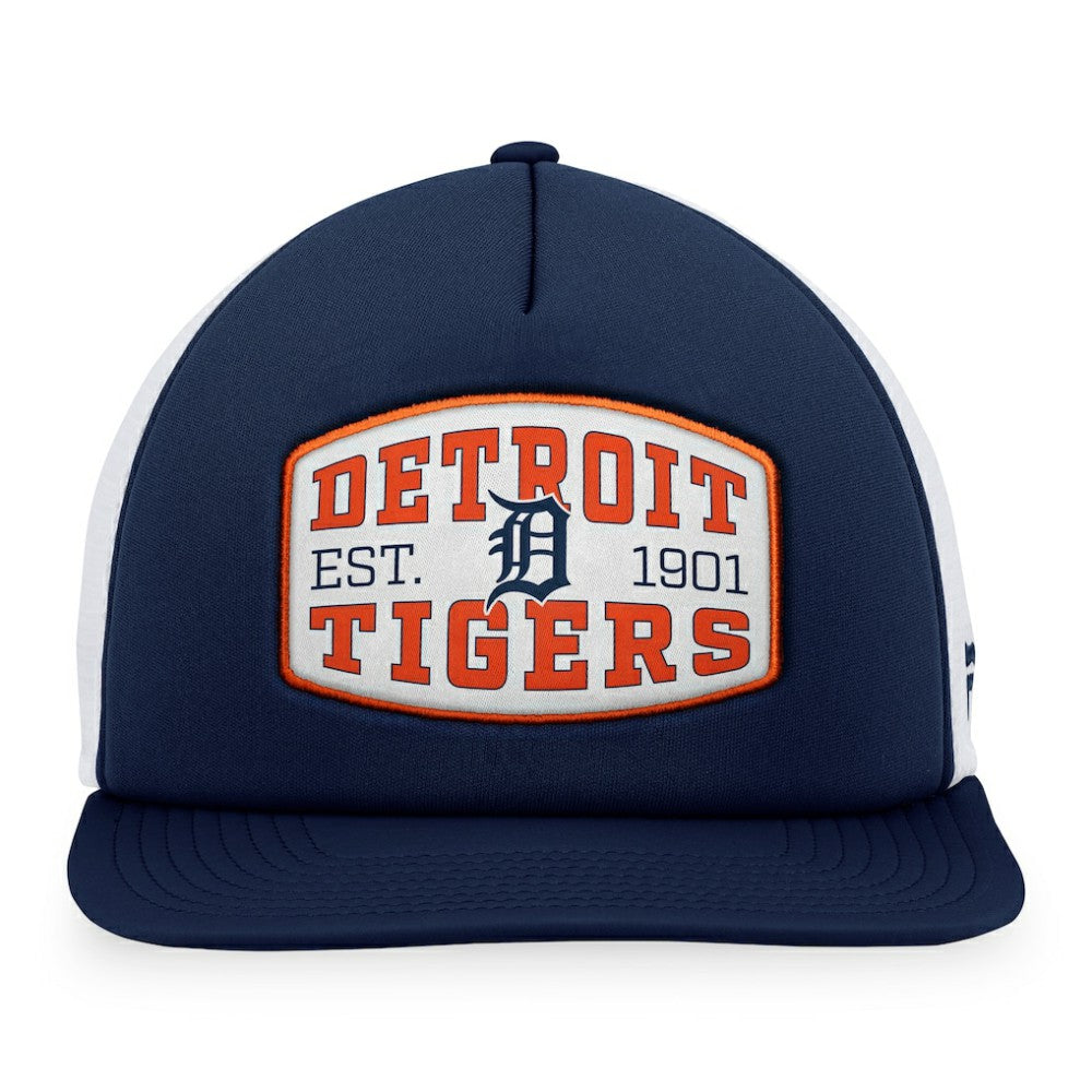 Detroit Tigers Fanatics Foam Front Patch Trucker Snapback Hat - MLB