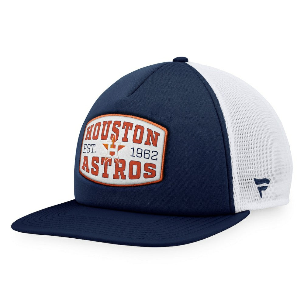 Houston Astros Fanatics Foam Front Patch Trucker Snapback Hat - MLB