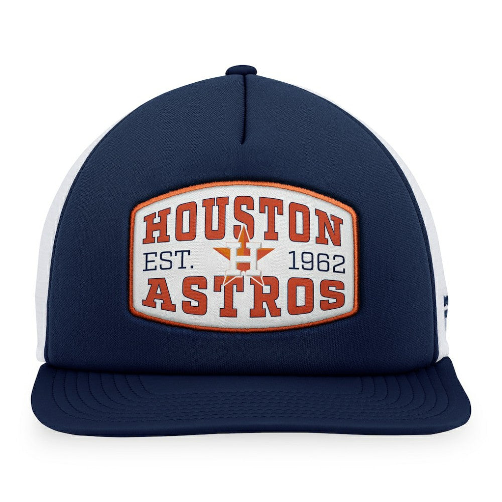 Houston Astros Fanatics Foam Front Patch Trucker Snapback Hat - MLB