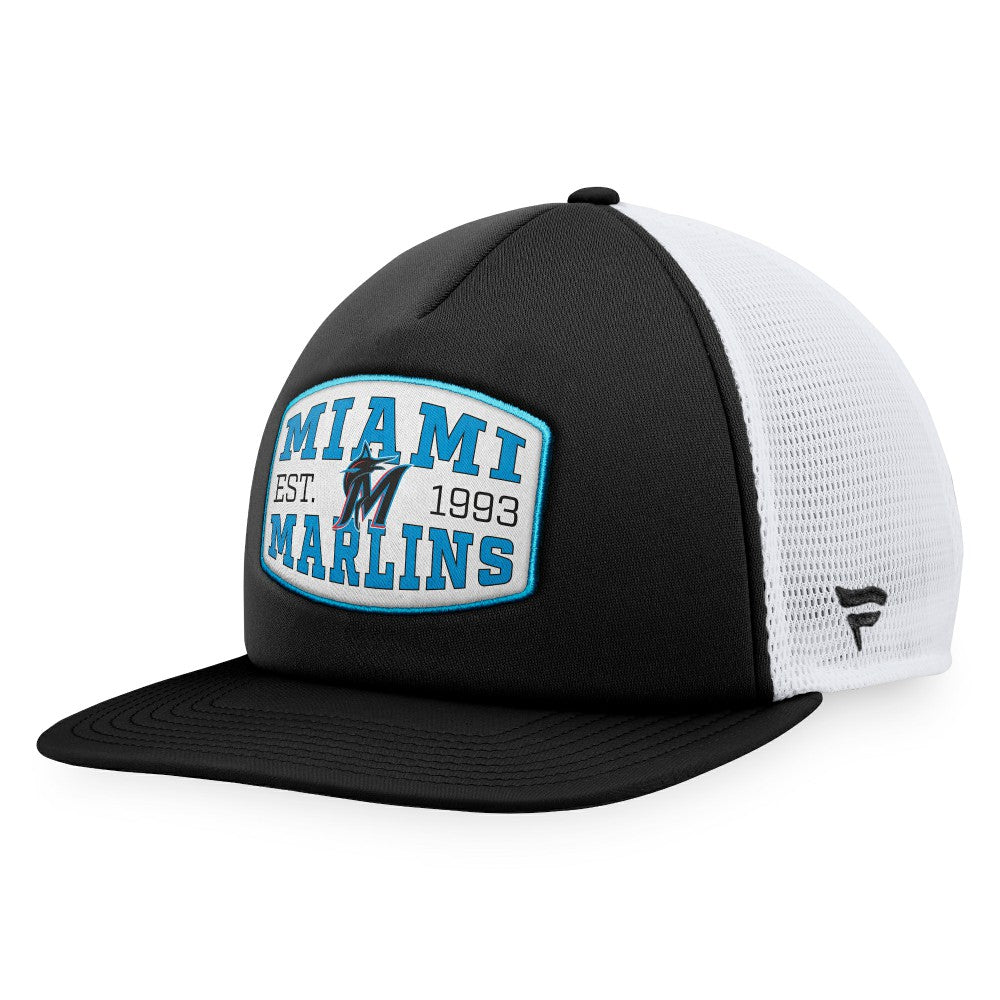 Miami Marlins Fanatics Foam Front Patch Trucker Snapback Hat - MLB