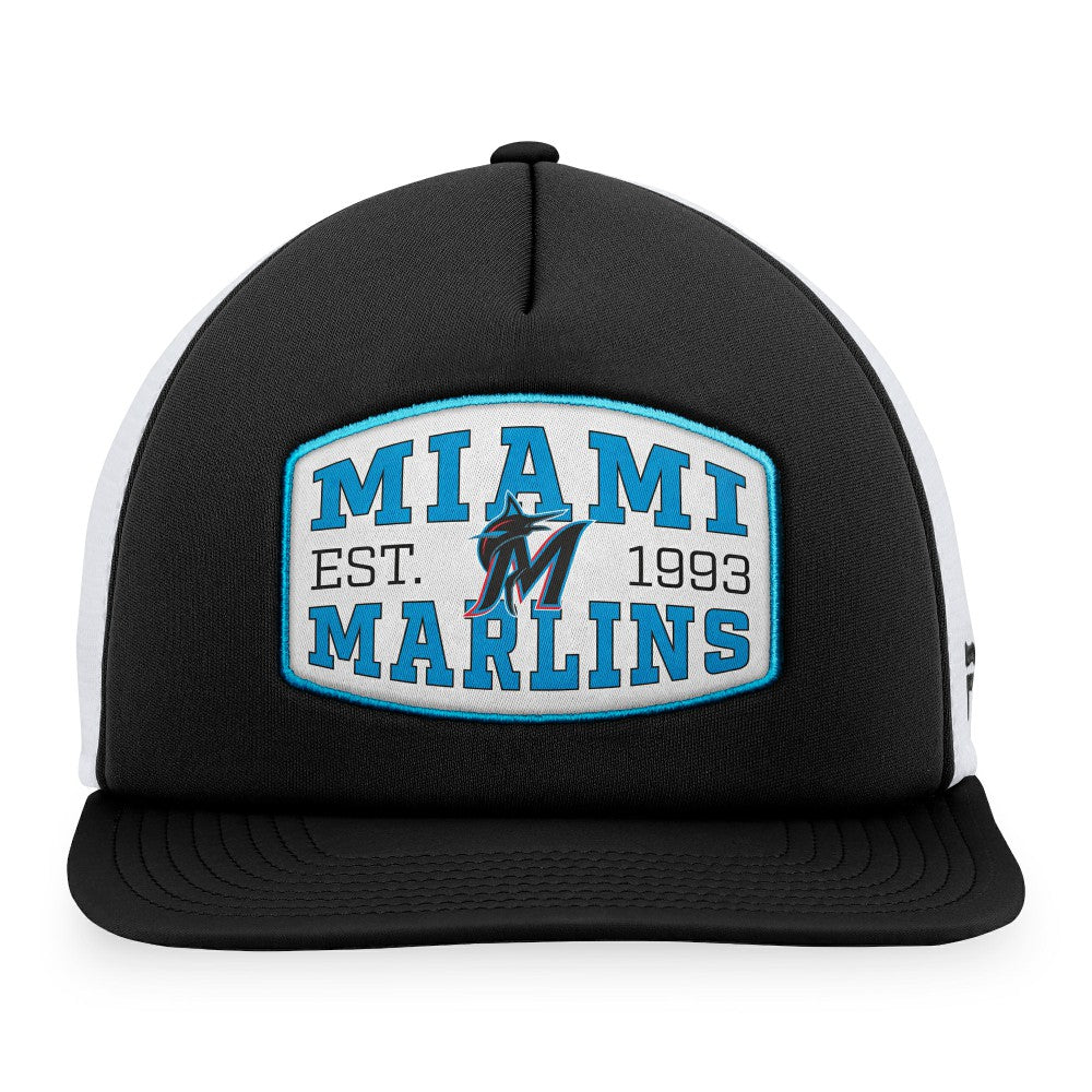 Miami Marlins Fanatics Foam Front Patch Trucker Snapback Hat - MLB