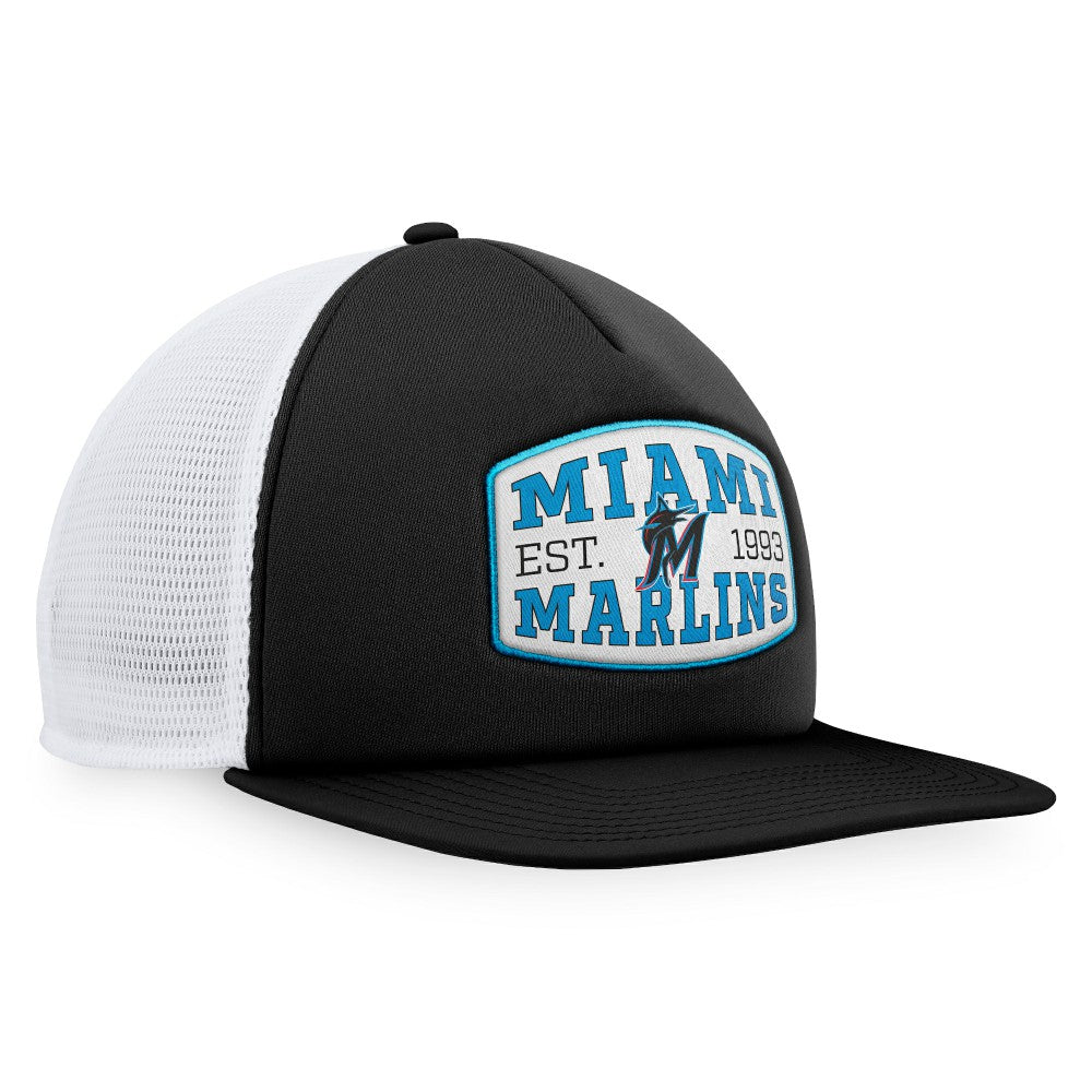 Miami Marlins Fanatics Foam Front Patch Trucker Snapback Hat - MLB