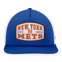 New York Mets Fanatics Foam Front Patch Trucker Snapback Hat - MLB