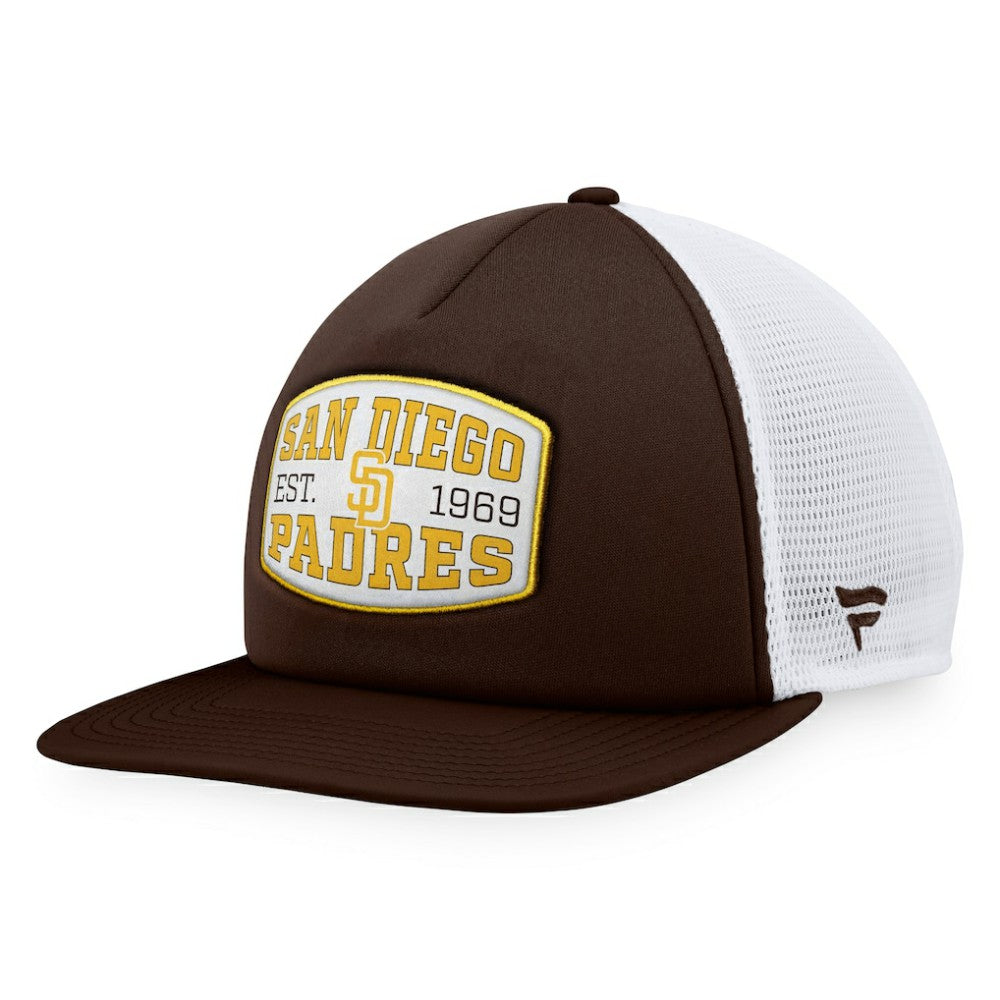 San Diego Padres Fanatics Foam Front Patch Trucker Snapback Hat - MLB