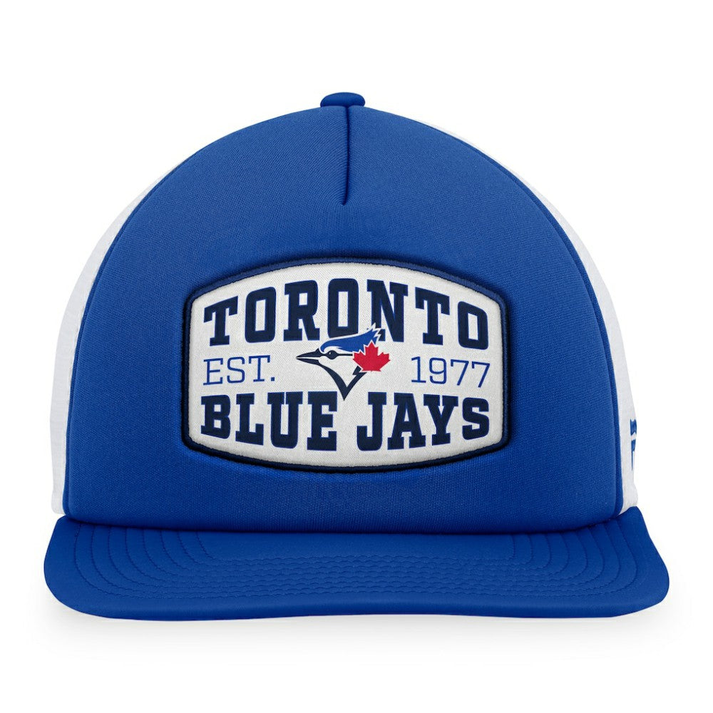 Toronto Blue Jays Fanatics Foam Front Patch Trucker Snapback Hat - MLB