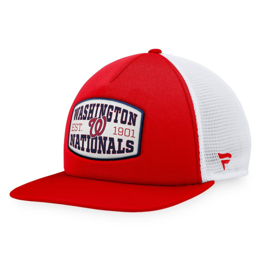 Washington Nationals Fanatics Foam Front Patch Trucker Snapback Hat - MLB