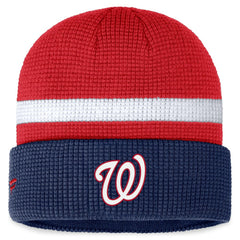 Washington Nationals Fanatics Waffle Cuffed Knit Hat - MLB