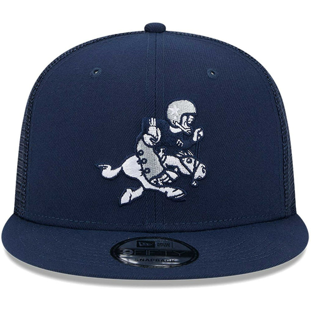 Dallas Cowboys New Era Retro Joe Main Trucker 9FIFTY Snapback Hat Navy | NFL