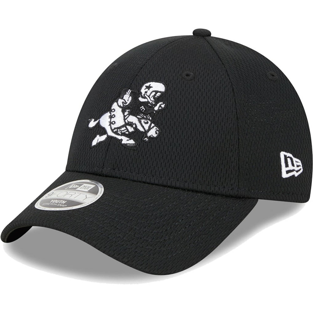 Dallas Cowboys New Era Youth Retro Joe Main B-Dub 9FORTY Adjustable Hat Black | NFL