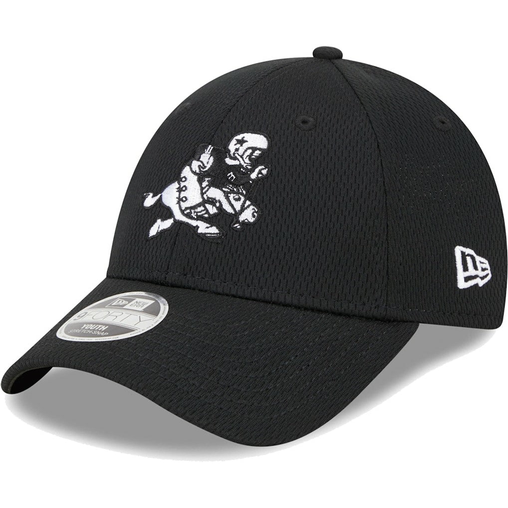 Dallas Cowboys New Era Youth Retro Joe Main B-Dub 9FORTY Adjustable Hat Black | NFL