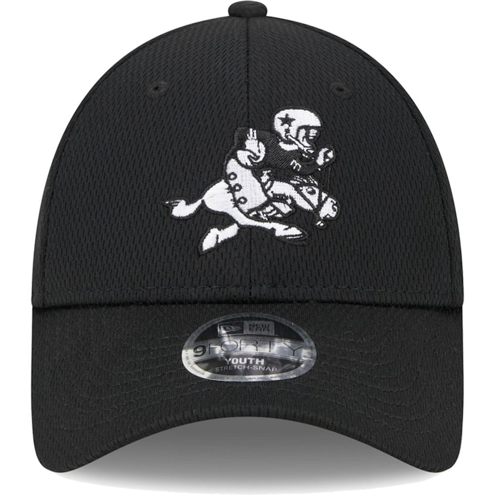 Dallas Cowboys New Era Youth Retro Joe Main B-Dub 9FORTY Adjustable Hat Black | NFL