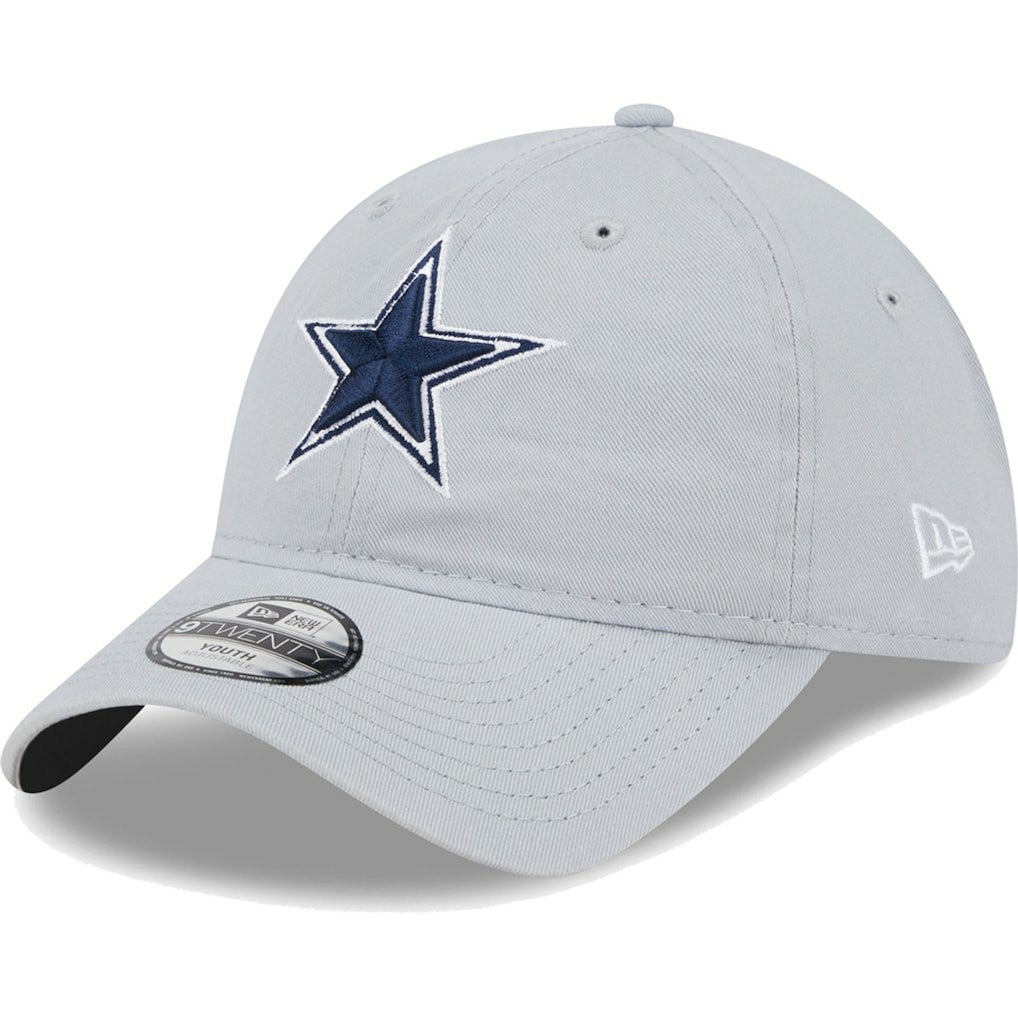 Dallas Cowboys New Era Youth Main Core Classic 2.0 9TWENTY Adjustable Hat Gray | NFL