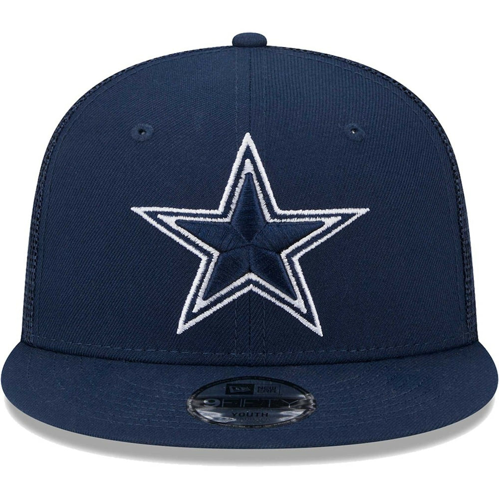 Dallas Cowboys New Era Youth Main Trucker 9FIFTY Snapback Hat Navy | NFL