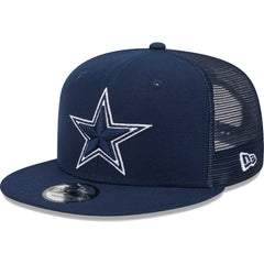 Dallas Cowboys New Era Main Trucker 9FIFTY Snapback Hat Navy | NFL