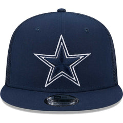 Dallas Cowboys New Era Main Trucker 9FIFTY Snapback Hat Navy | NFL