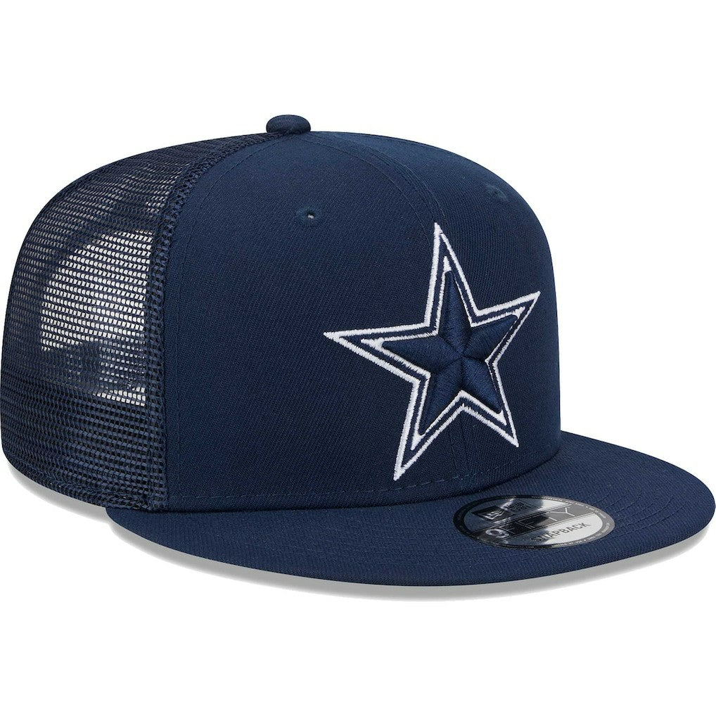 Dallas Cowboys New Era Main Trucker 9FIFTY Snapback Hat Navy | NFL