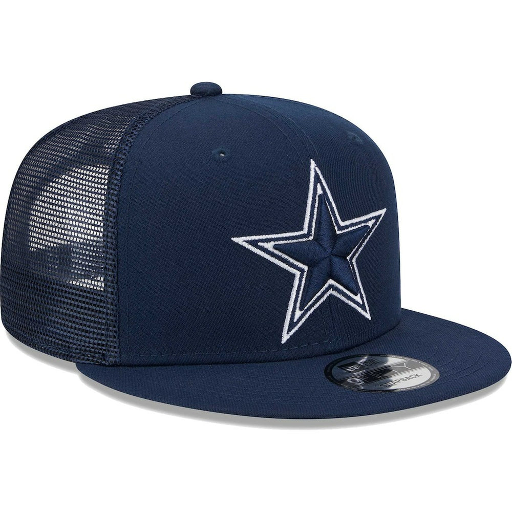 Dallas Cowboys New Era Main Trucker 9FIFTY Snapback Hat Navy | NFL