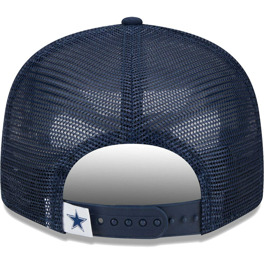 Dallas Cowboys New Era Main Trucker 9FIFTY Snapback Hat Navy | NFL