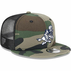 Dallas Cowboys New Era Youth Retro Joe Main Trucker 9FIFTY Snapback Hat Camo | NFL