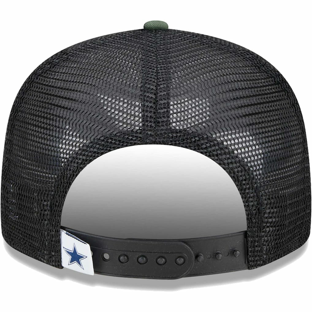 Dallas Cowboys New Era Youth Main Trucker 9FIFTY Snapback Hat Camo | NFL