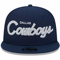 Dallas Cowboys New Era Youth Main Script 9FIFTY Snapback Hat Navy | NFL
