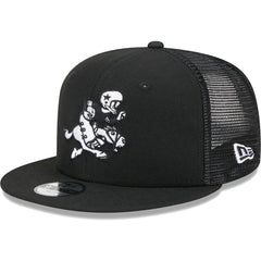 Dallas Cowboys New Era Youth Retro Joe Main B-Dub 9FIFTY Trucker Adjustable Hat Black | NFL