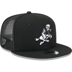 Dallas Cowboys New Era Youth Retro Joe Main B-Dub 9FIFTY Trucker Adjustable Hat Black | NFL