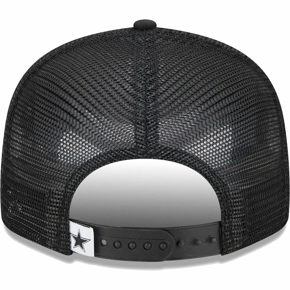 Dallas Cowboys New Era Main Trucker 9FIFTY Snapback Hat Black | NFL