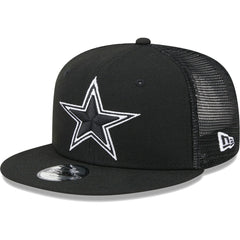 Dallas Cowboys New Era Youth Main B-Dub 9FIFTY Trucker Adjustable Hat Black | NFL