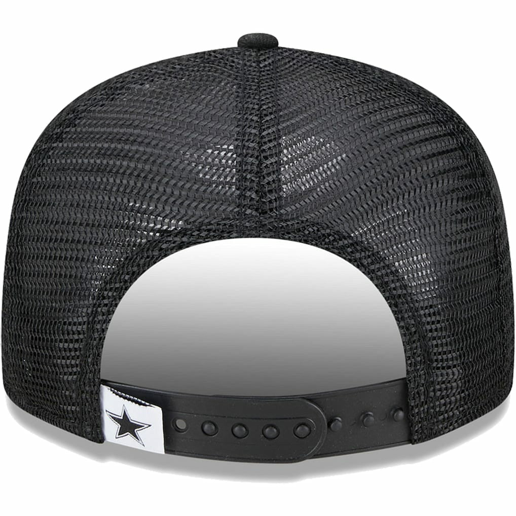 Dallas Cowboys New Era Youth Main B-Dub 9FIFTY Trucker Adjustable Hat Black | NFL