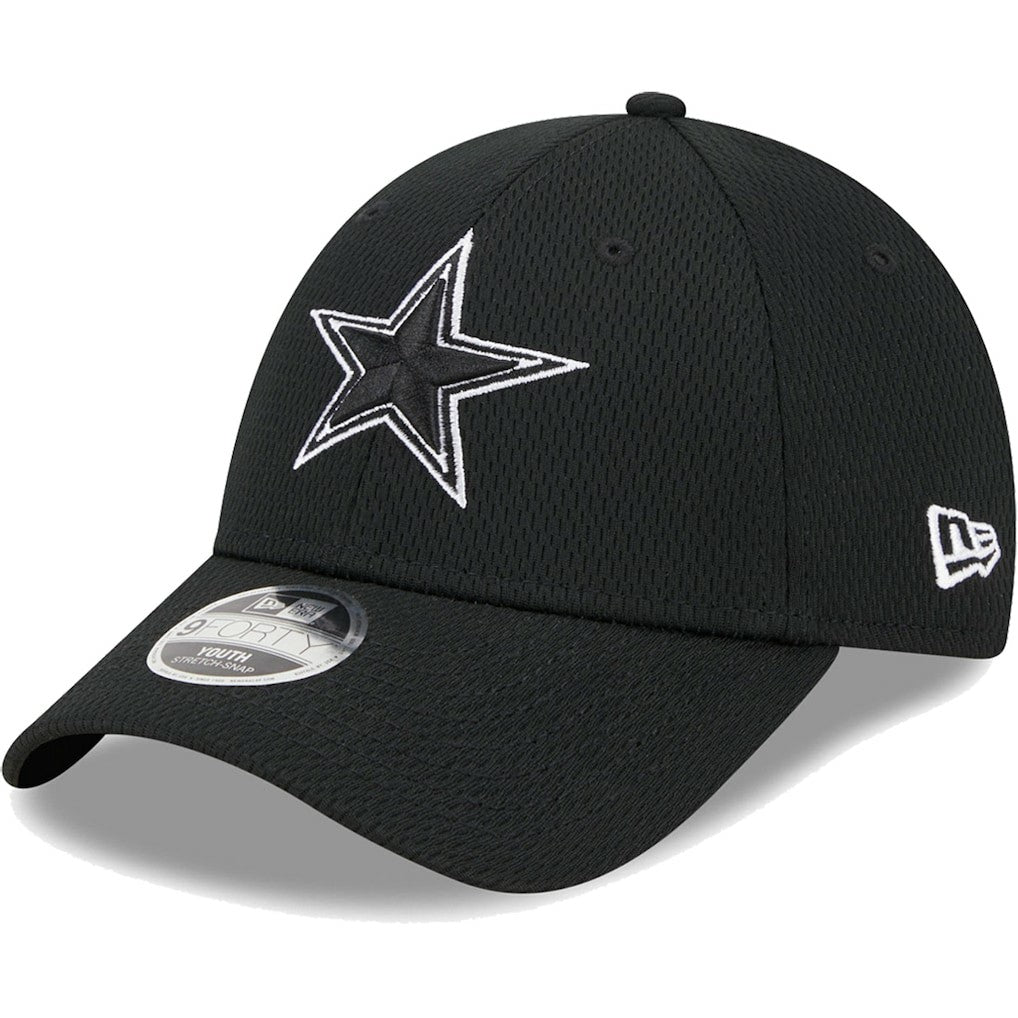 Dallas Cowboys New Era Youth Main B-Dub 9FORTY Adjustable Hat Black | NFL
