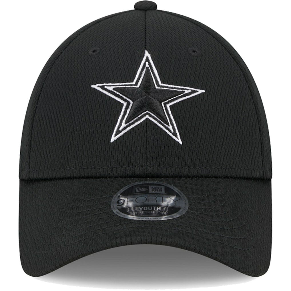 Dallas Cowboys New Era Youth Main B-Dub 9FORTY Adjustable Hat Black | NFL