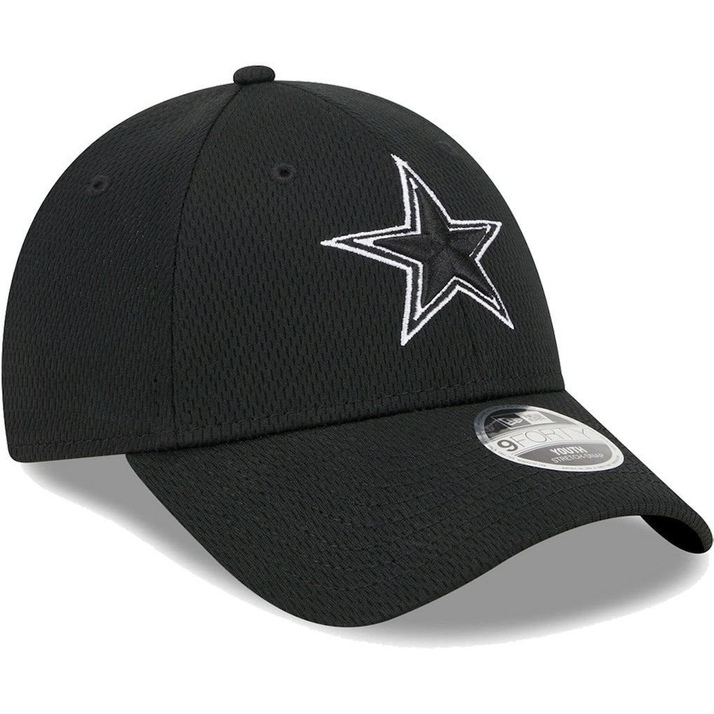 Dallas Cowboys New Era Youth Main B-Dub 9FORTY Adjustable Hat Black | NFL