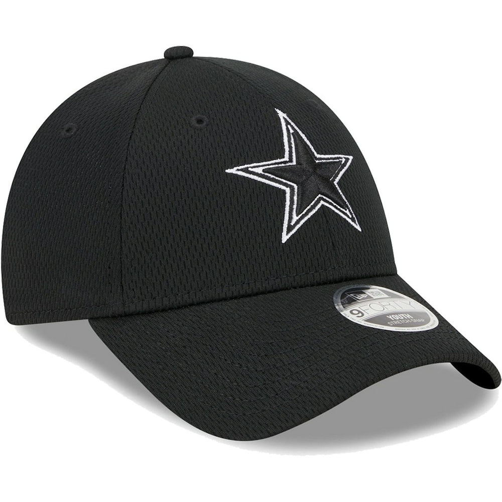 Dallas Cowboys New Era Youth Main B-Dub 9FORTY Adjustable Hat Black | NFL