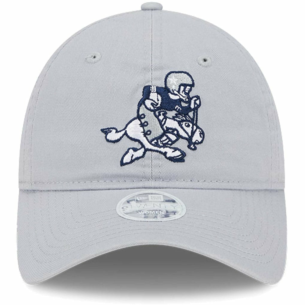 Dallas Cowboys New Era Women's Throwback Main Core Classic 2.0 9TWENTY Adjustable Hat Gray | NFL