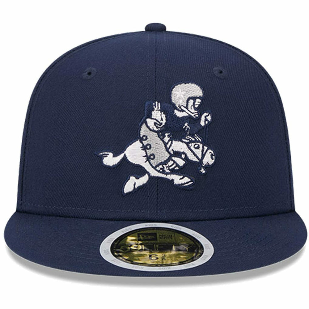 Dallas Cowboys New Era Youth 1966-69 Gridiron Classics Retro Joe Throwback Logo Main 59FIFTY Fitted Hat Navy | NFL
