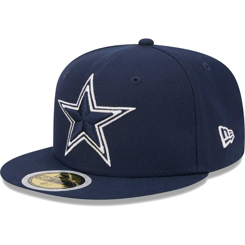 Dallas Cowboys New Era Youth Main 59FIFTY Fitted Hat Navy | NFL