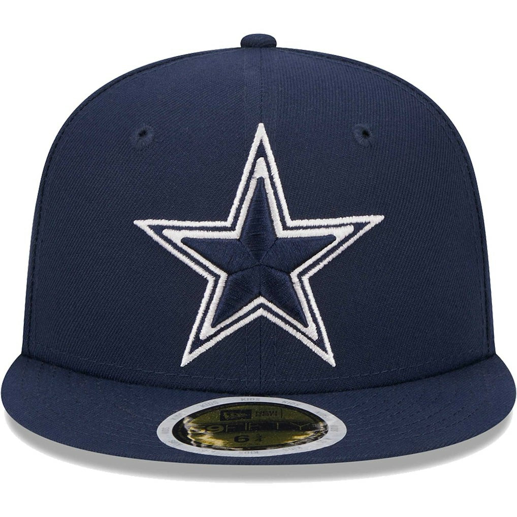 Dallas Cowboys New Era Youth Main 59FIFTY Fitted Hat Navy | NFL